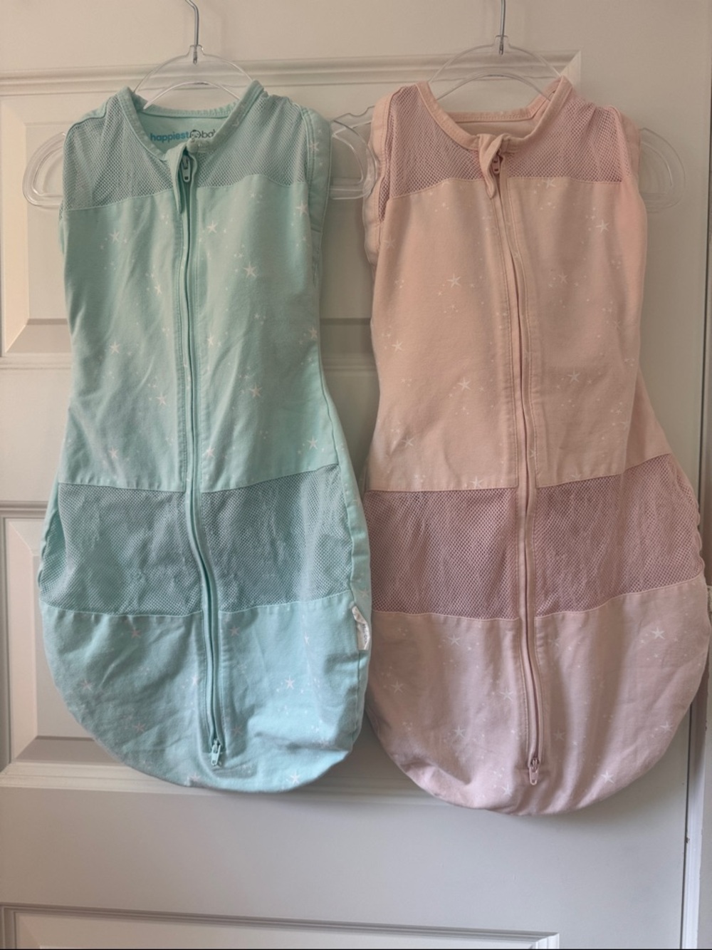 Happiest Baby Sleep Sacks Pajama - Mint and Pink, set of 2
